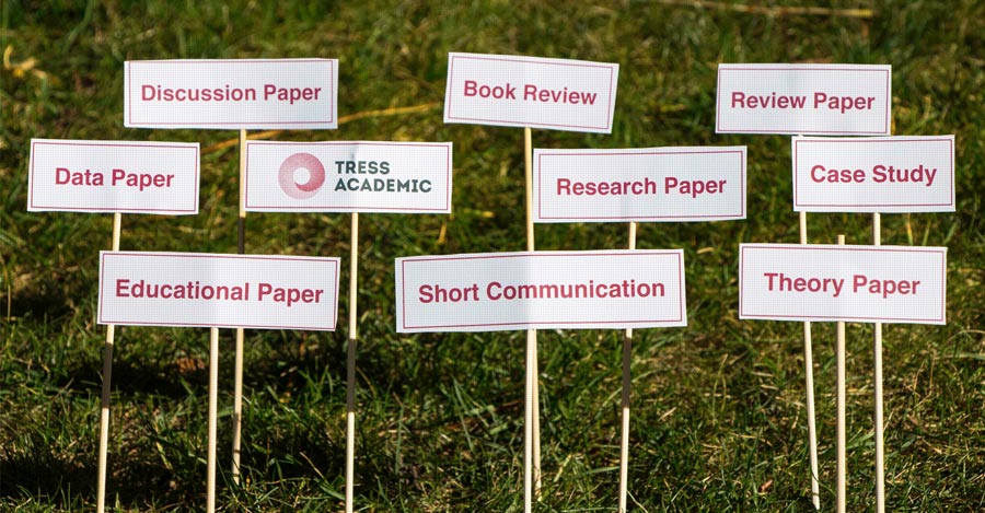 signs with different journal paper types