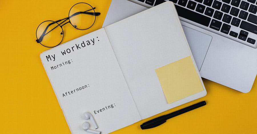 Schedule to plan PhD workday