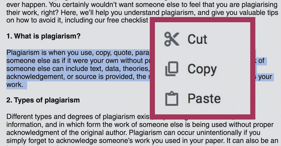 plagiarism