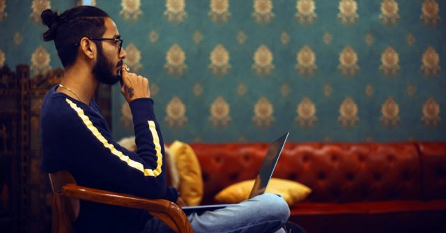 researcher thinking about paper topic