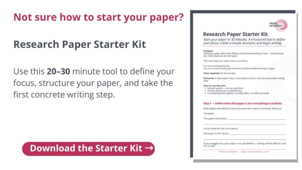 Research Paper Starter Kit - Download here